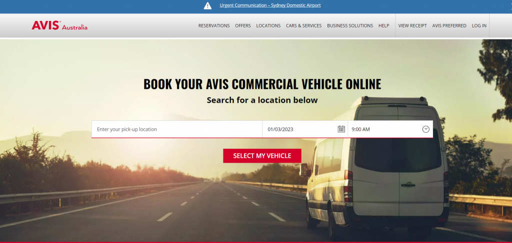 Avis truck rental